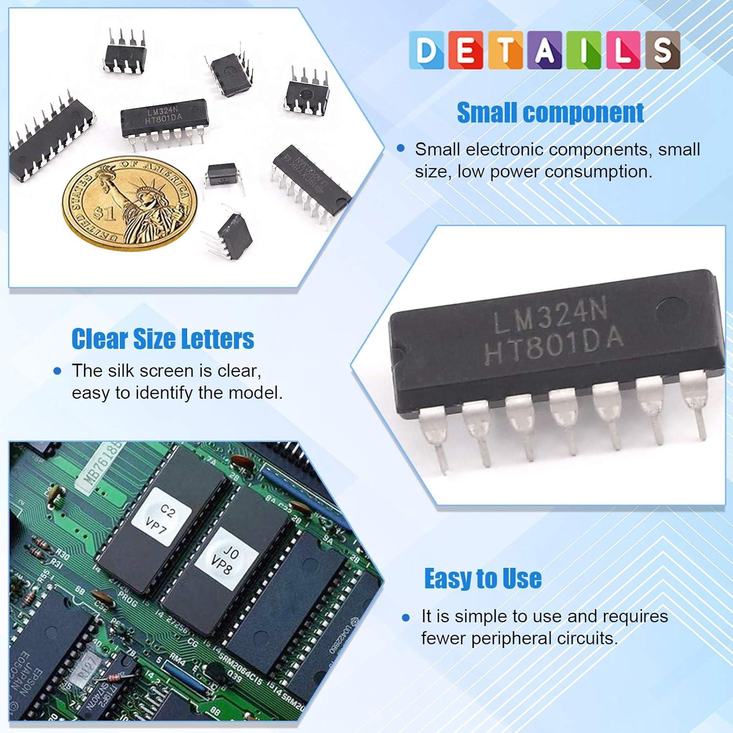 Kit de Circuitos Integrados IC Glarks 85 Piezas - Amplificadores y Temporizadores