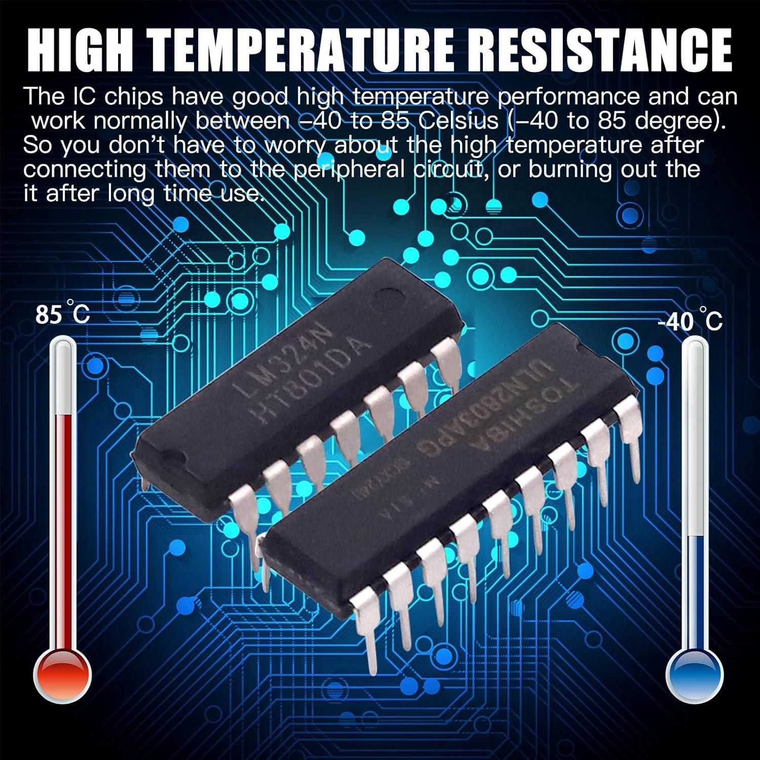 Kit de Circuitos Integrados IC Glarks 85 Piezas - Amplificadores y Temporizadores