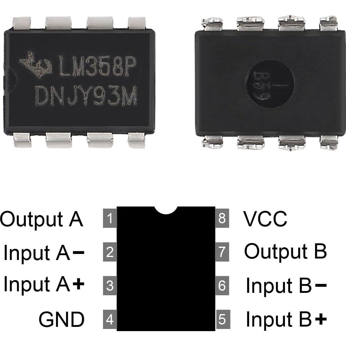 50 Pcs Amplificador Operacional LM358P DORHEA 2 Canales