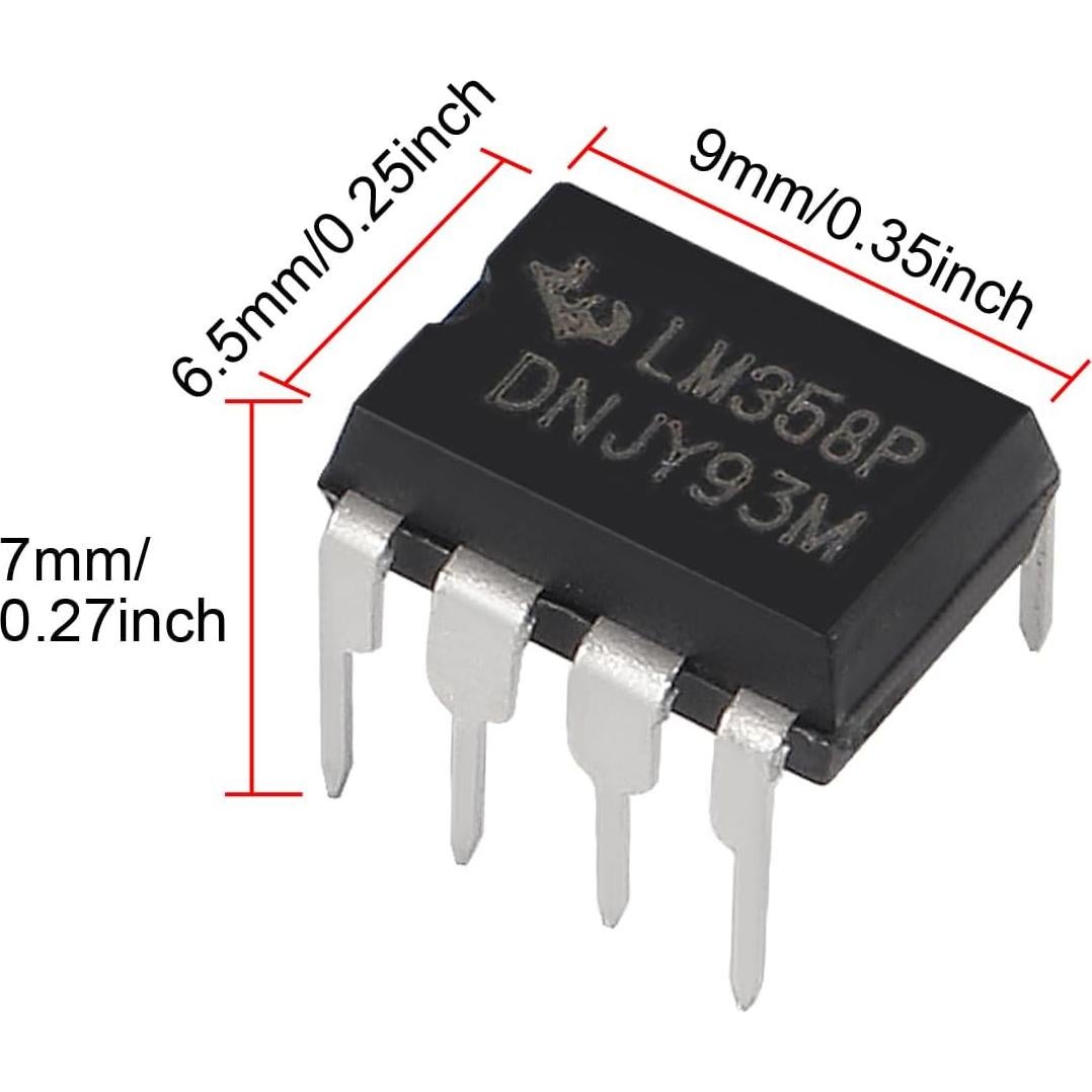 50 Pcs Amplificador Operacional LM358P DORHEA 2 Canales