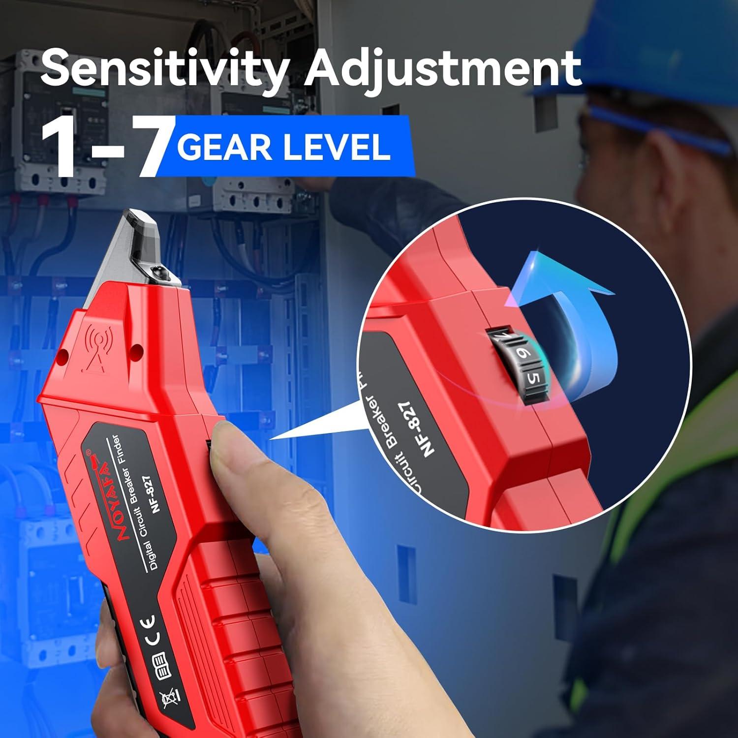 Localizador de Interruptores Automáticos NOYAFA NF-827 con 3 Accesorios