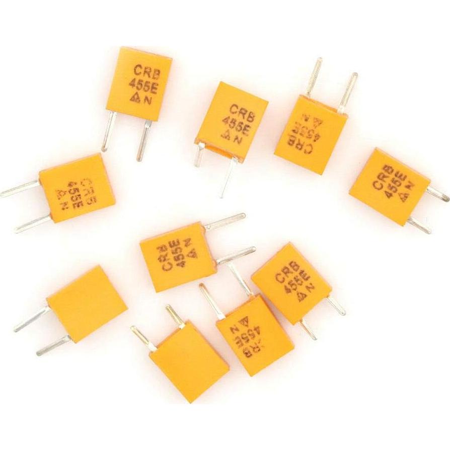 10 Osciladores de Cristal Cerámico 455E 455KHz 2 Pines