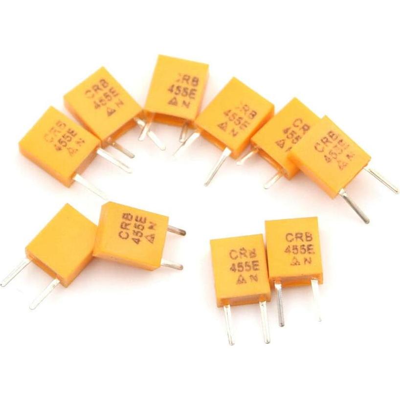 10 Osciladores de Cristal Cerámico 455E 455KHz 2 Pines