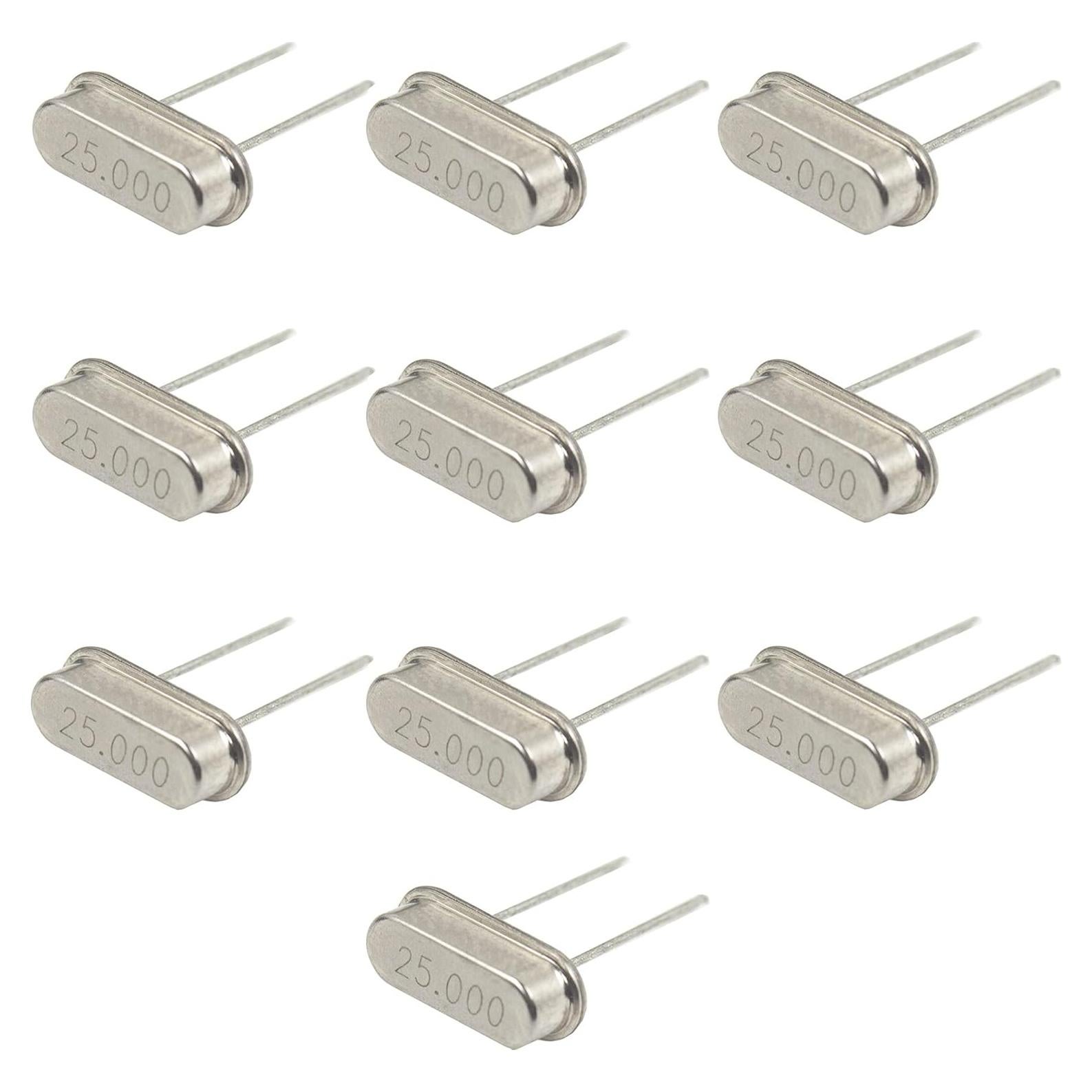 10 Osciladores de Cristal de Cuarzo 25MHz HC-49S Risingsaplings