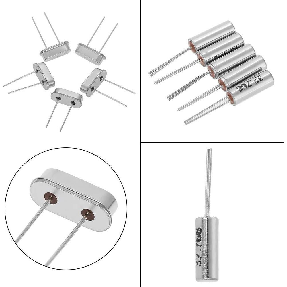 Kit de Osciladores de Cristal de Cuarzo Hilitand 50pcs 32.768KHz-24MHz
