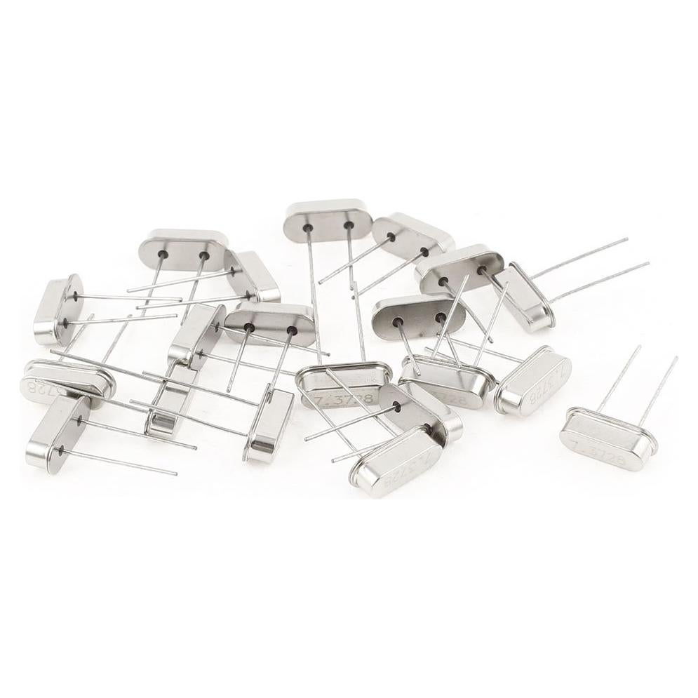 Oscilador de Cristal Uxcell HC-49S 7.3728MHz 20 Piezas
