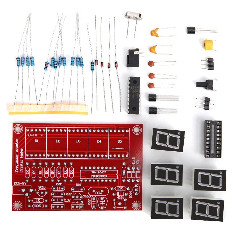 Contador de Frecuencia Airshi 1Hz-50MHz Módulo DIY Rojo