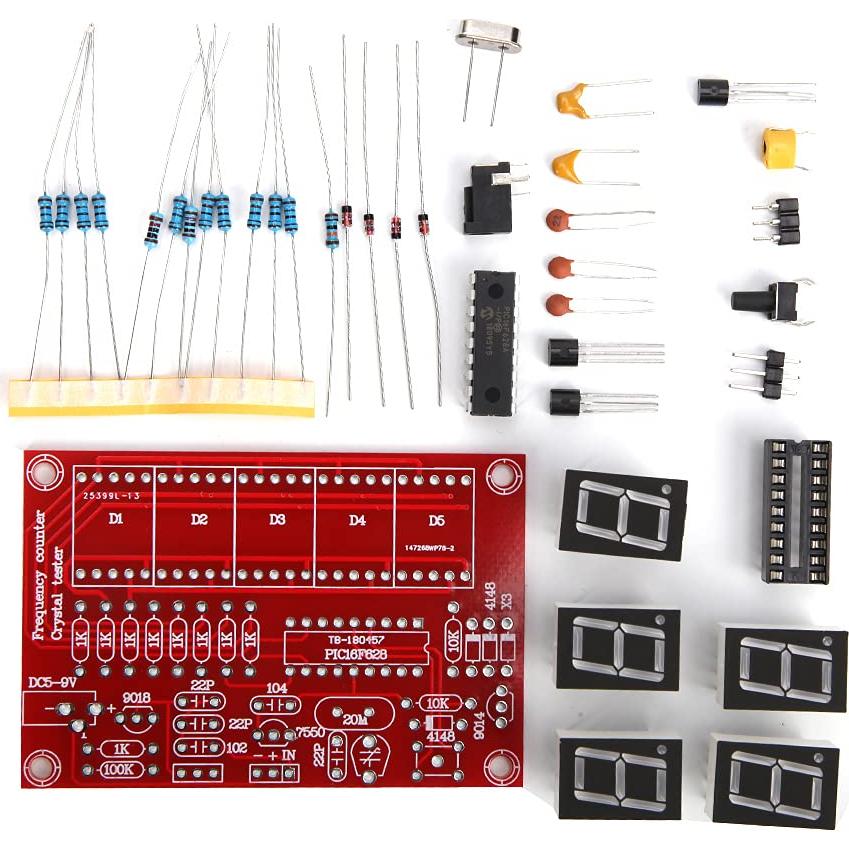 Contador de Frecuencia Airshi 1Hz-50MHz Módulo DIY Rojo