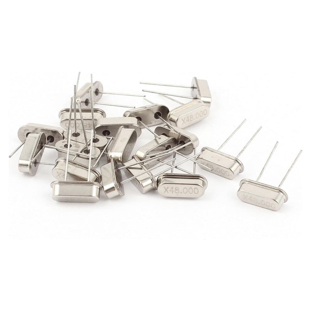 Oscilador de Cristal Uxcell HC-49S 48MHz 20 Piezas