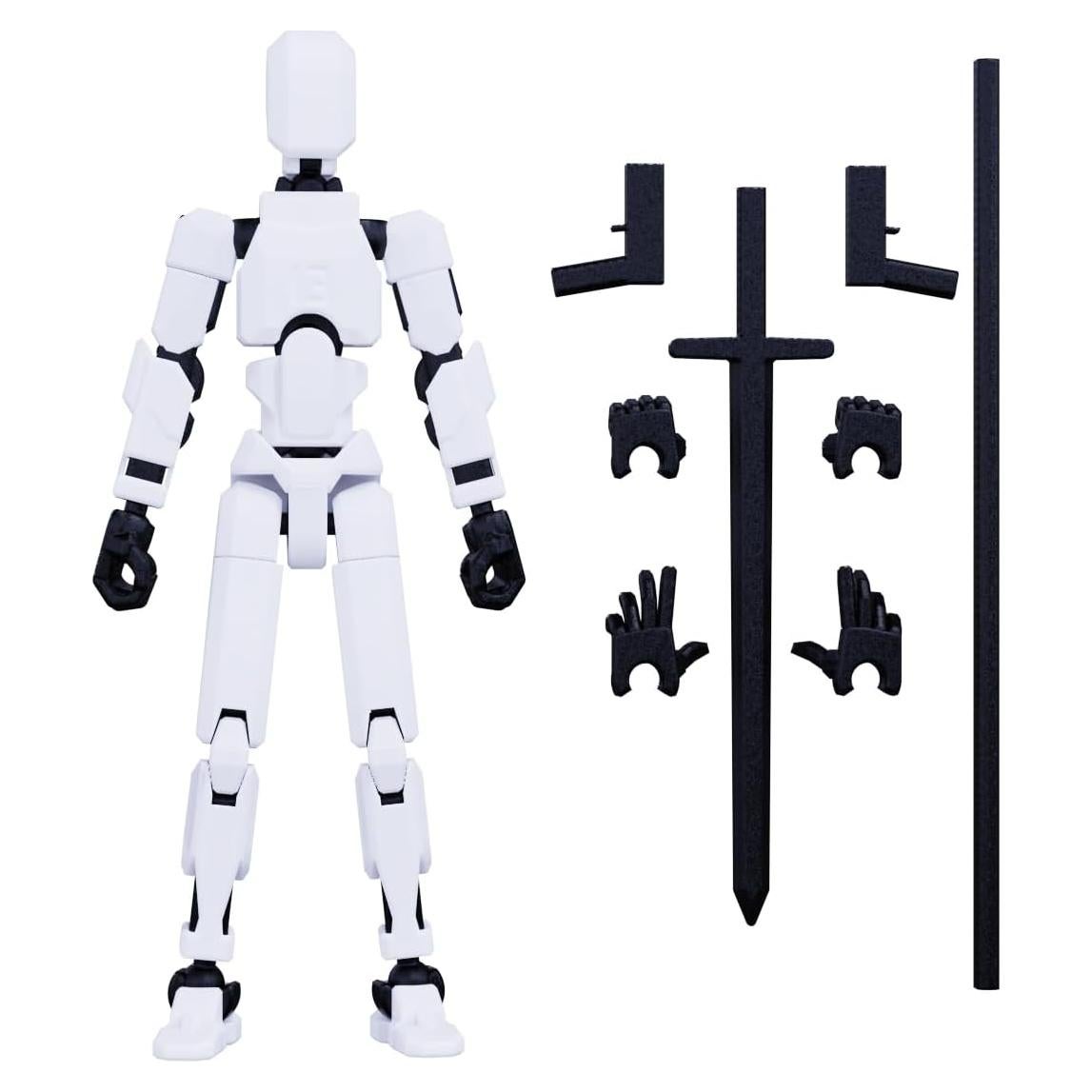Figura de Acción MerryXD T13 Titan 13 Articulada Blanca