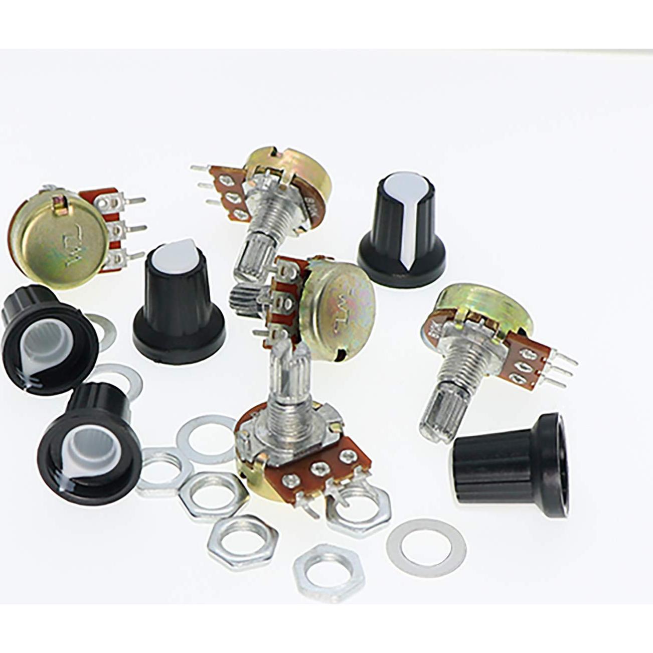 Kit de Potenciómetros Lineales Zovfam 105 Piezas 1K-100K Ohm