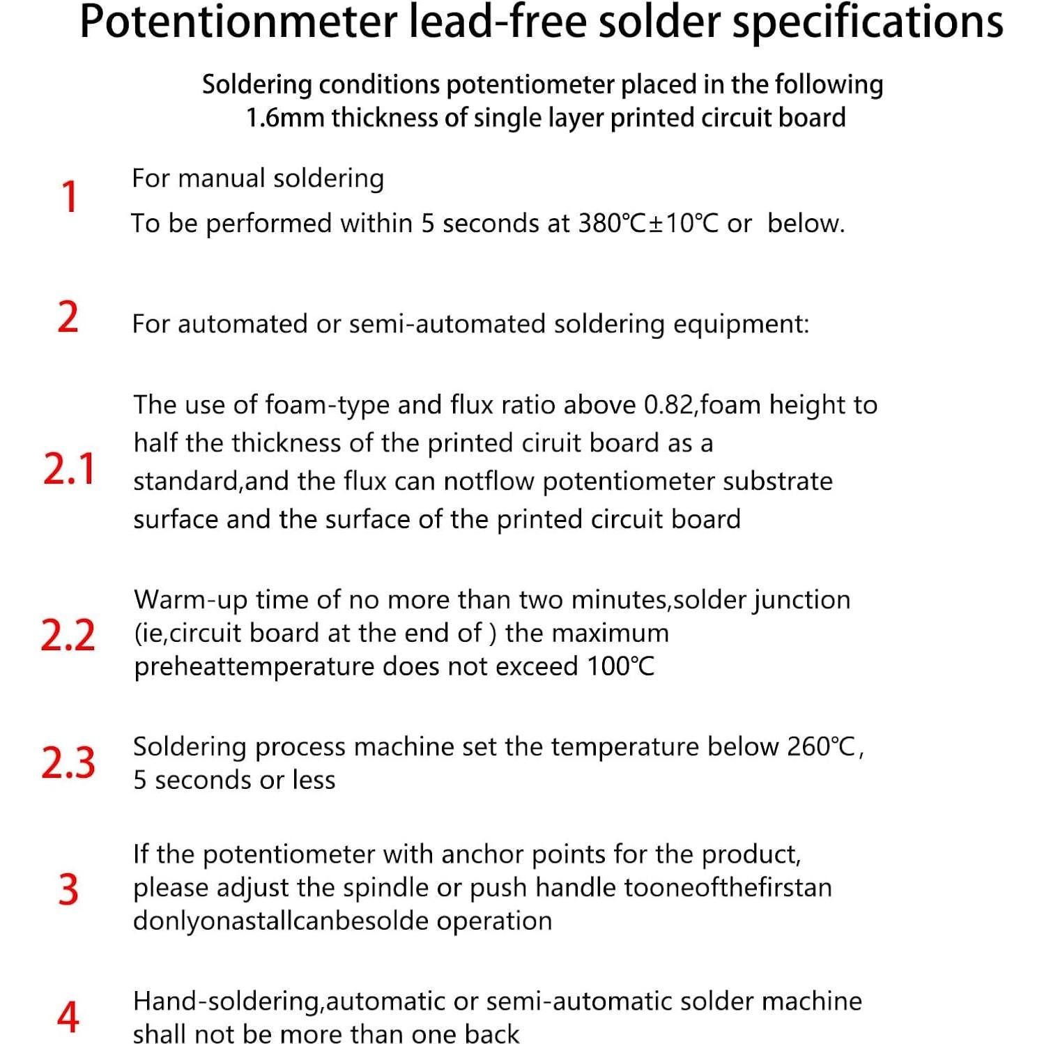 10 Pcs Potenciometro Lineal WH148 1M Ohm 15mm Eje Yetaida