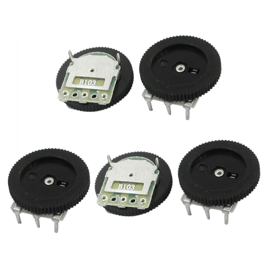 Potenciómetro de Rueda uxcell B103 10K ohm 16x2mm 5Pcs