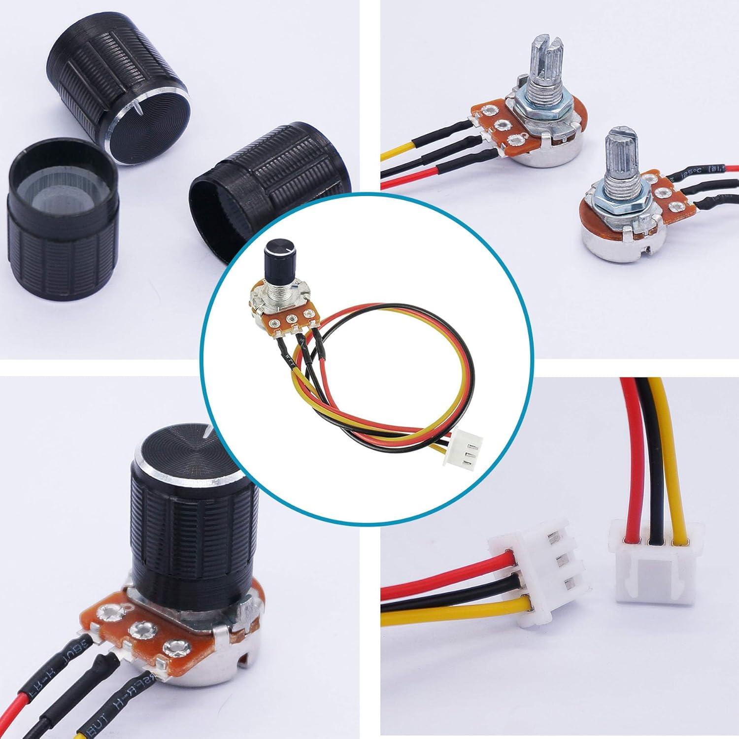 5 Piezas Potenciómetro Rotativo Lineal WH148 5K 10K 50K