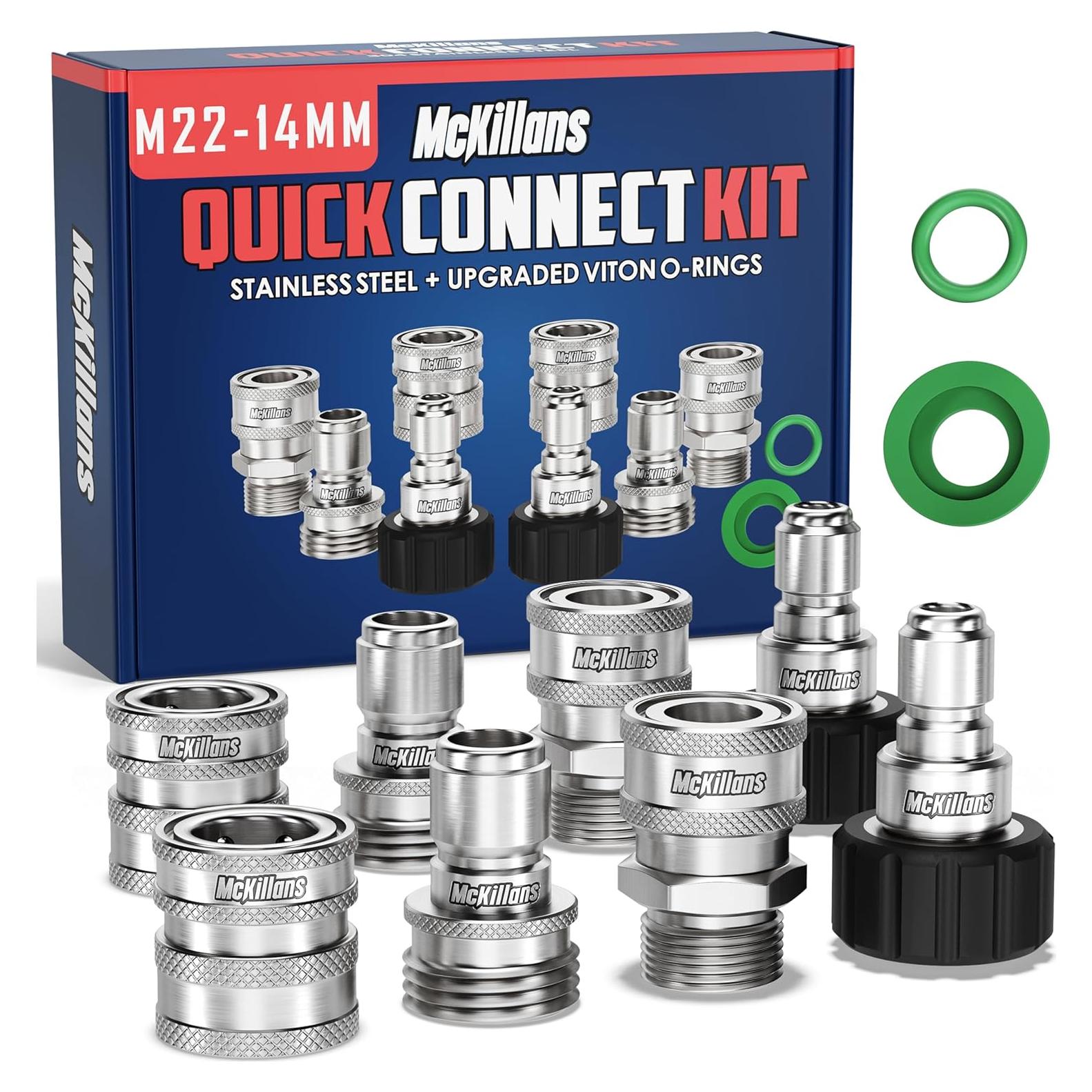 Kit de Conexión Rápida McKillans M22-14mm Acero Inoxidable