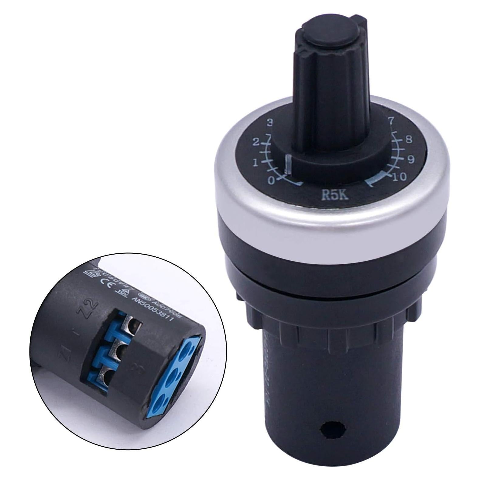 Potenciómetro Rotativo Taiss LA42DWQ-22 5K Ohm 22mm