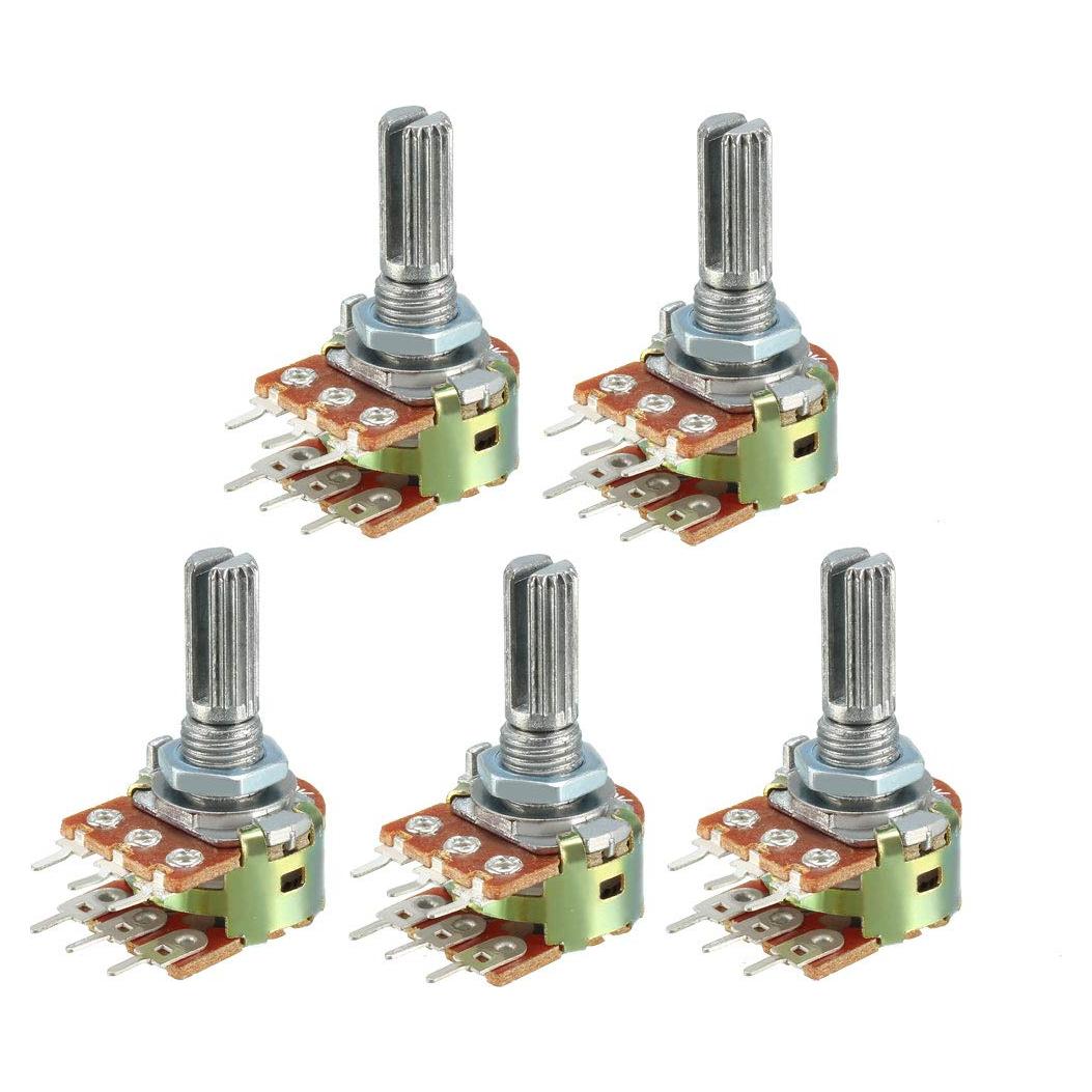 Potenciometro Doble Giro 100K Ohm uxcell WH148 5 Piezas