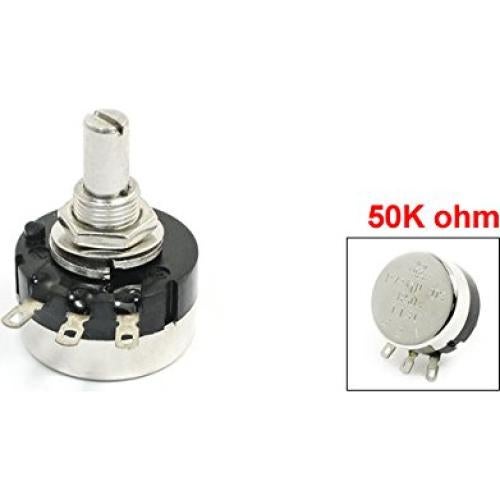 Potenciómetro Rotativo de Carbono uxcell RV24YN20S 50K Ohm