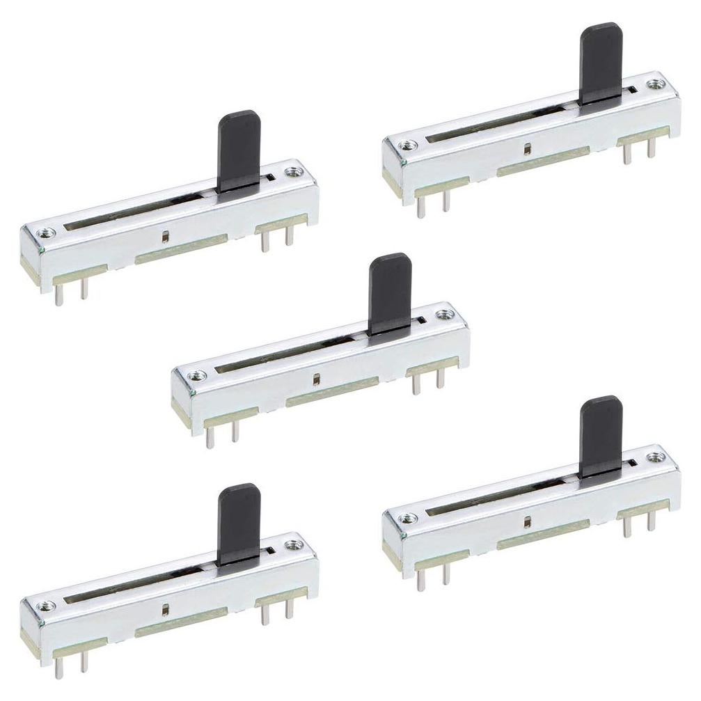 Potenciómetros Lineales uxcell B100K 100K Ohm 35mm 5pcs