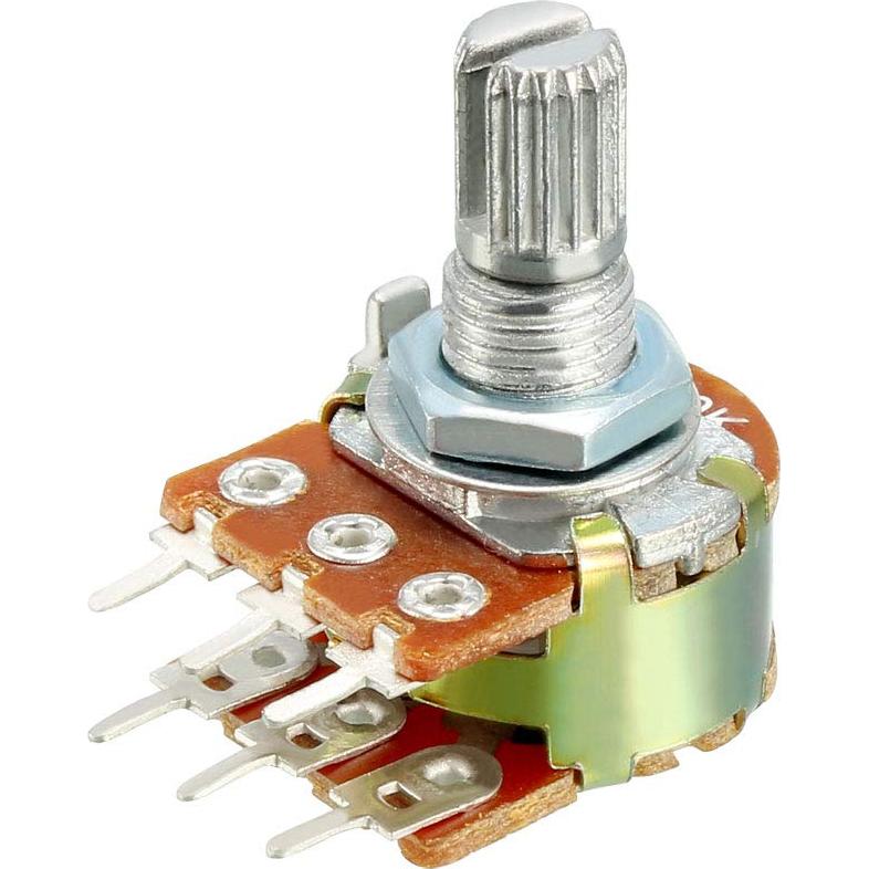 Potenciometro Doble Giro 20K Ohm uxcell WH148 5 Piezas