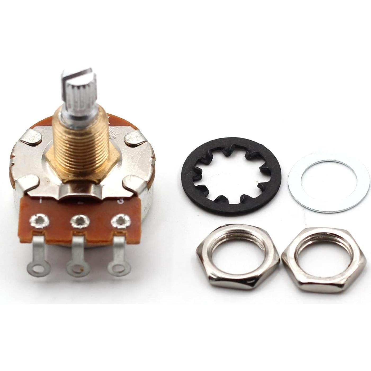 Potenciómetro Bourns 500K Audio Eje Dividido 24mm