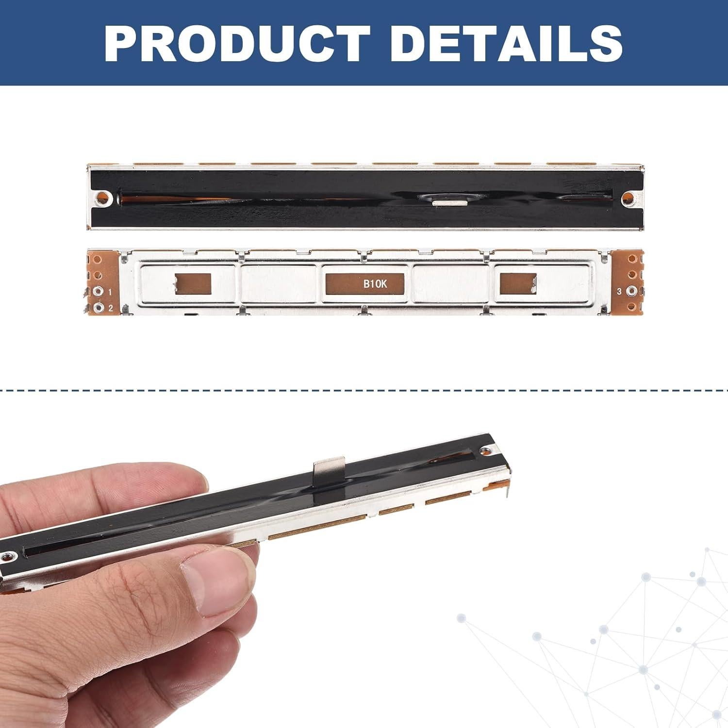 Potenciometro Deslizante Lineal MECCANIXITY B10K 128mm 5 Pcs