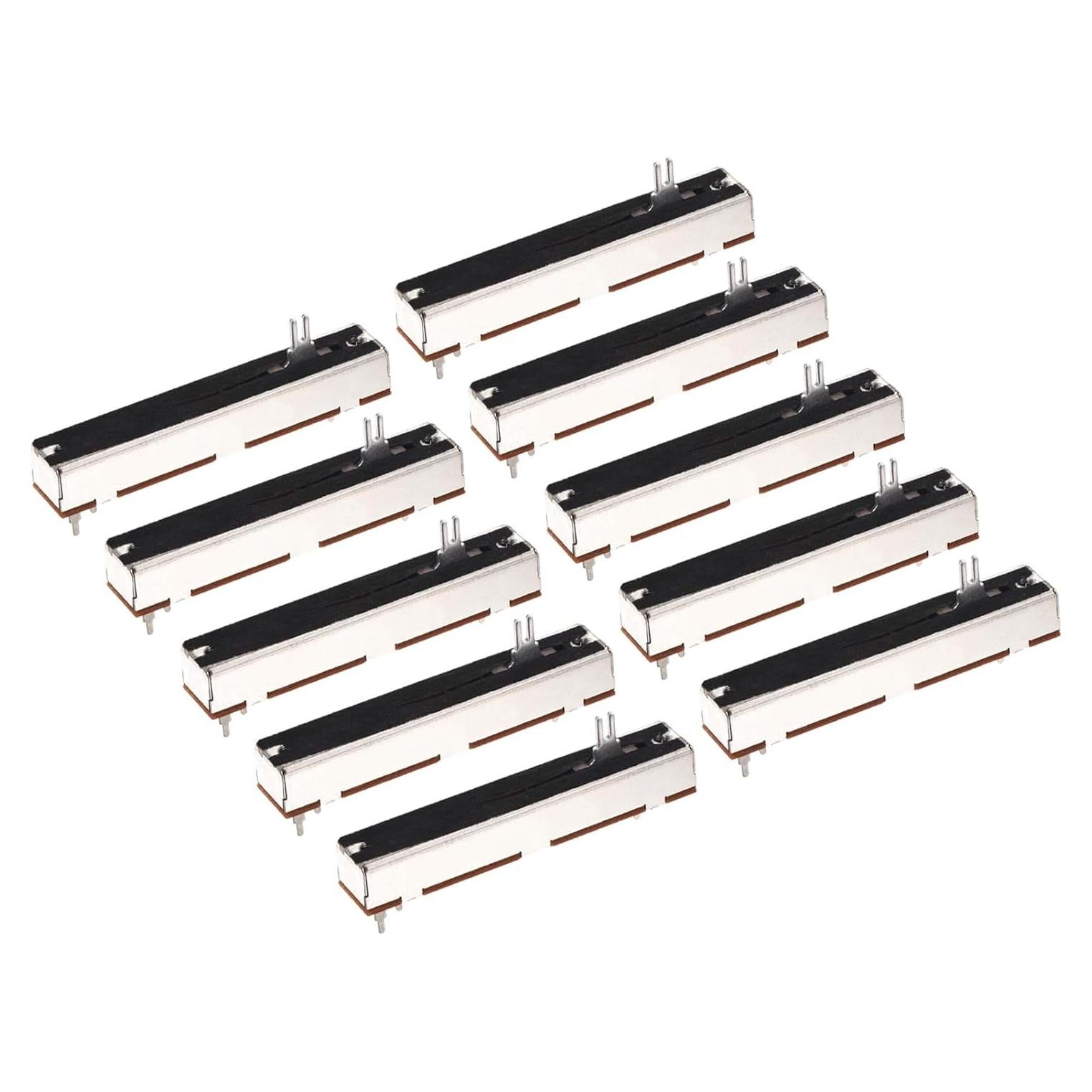 Potenciometro Deslizante Lineal B10K 88mm 10 Piezas MECCANIXITY