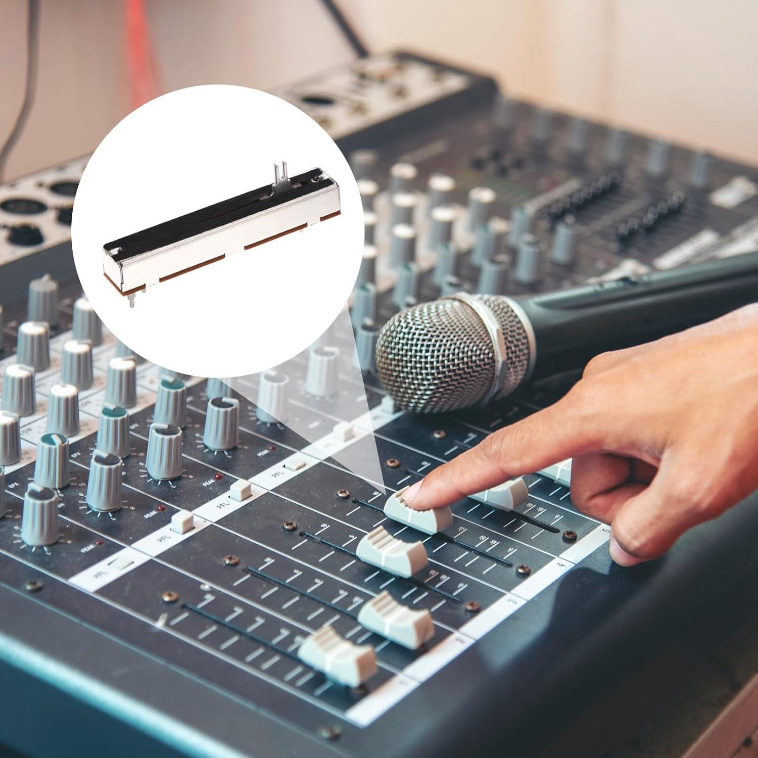 Potenciometro Deslizante Lineal B10K 88mm 10 Piezas MECCANIXITY