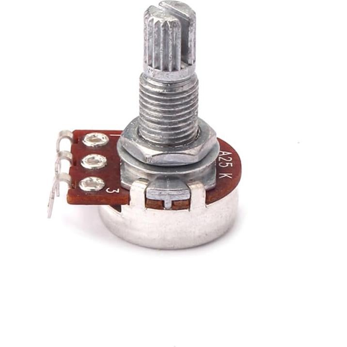 Potenciómetros de guitarra Healifty A25K mini eje dividido