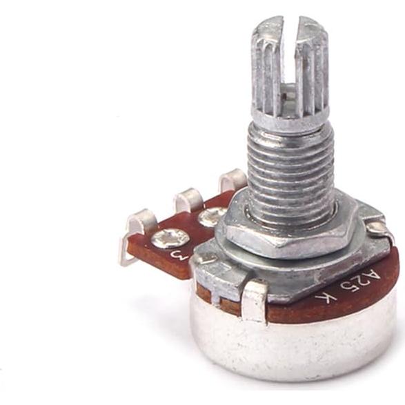 Potenciómetros de guitarra Healifty A25K mini eje dividido