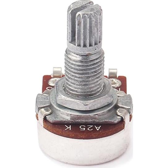 Potenciómetros de guitarra Healifty A25K mini eje dividido
