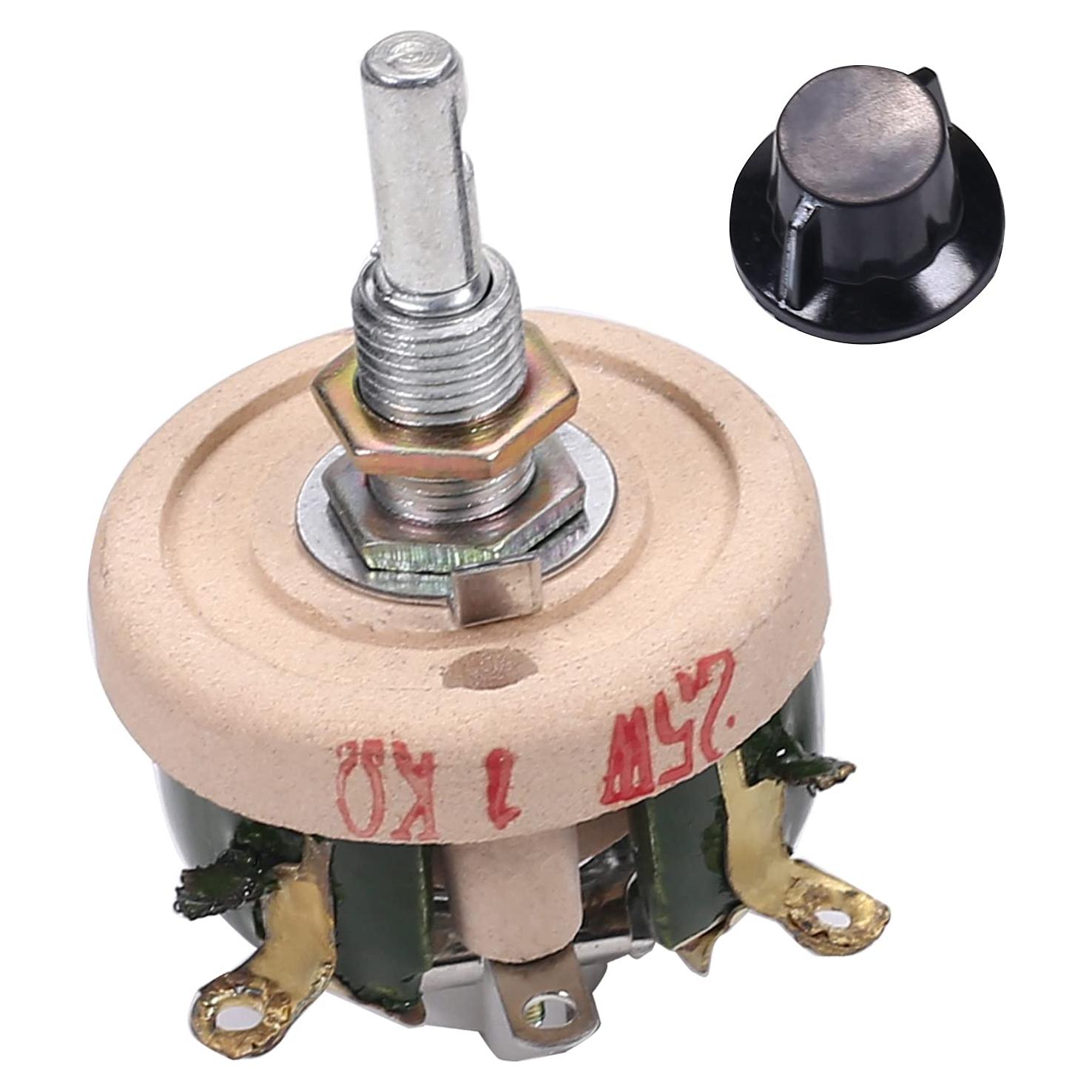 Potenciometro Cerámico 25W 1K Ohm Fielect Regulador RPM