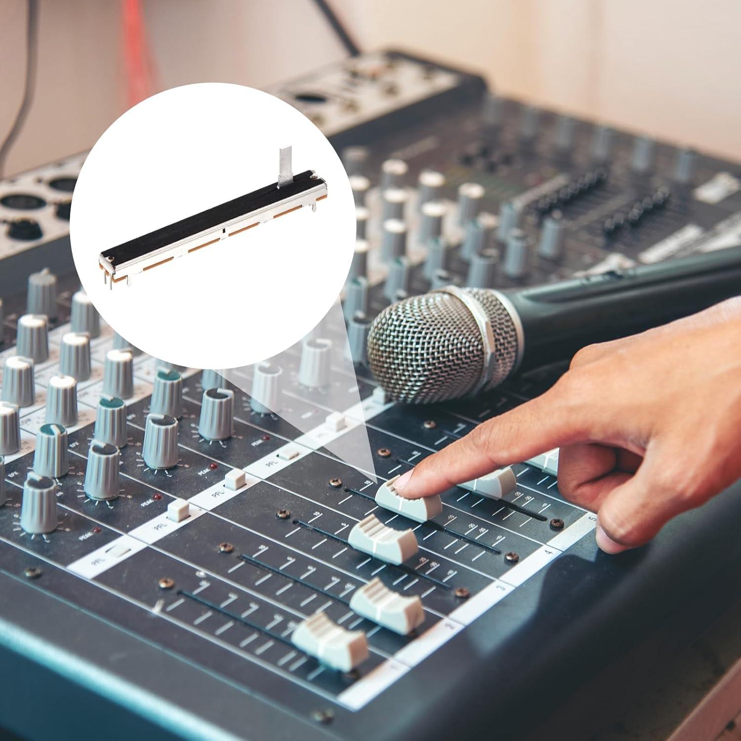 Potenciometro Lineal Doble MECCANIXITY B10Kx2 75mm 5 Pcs