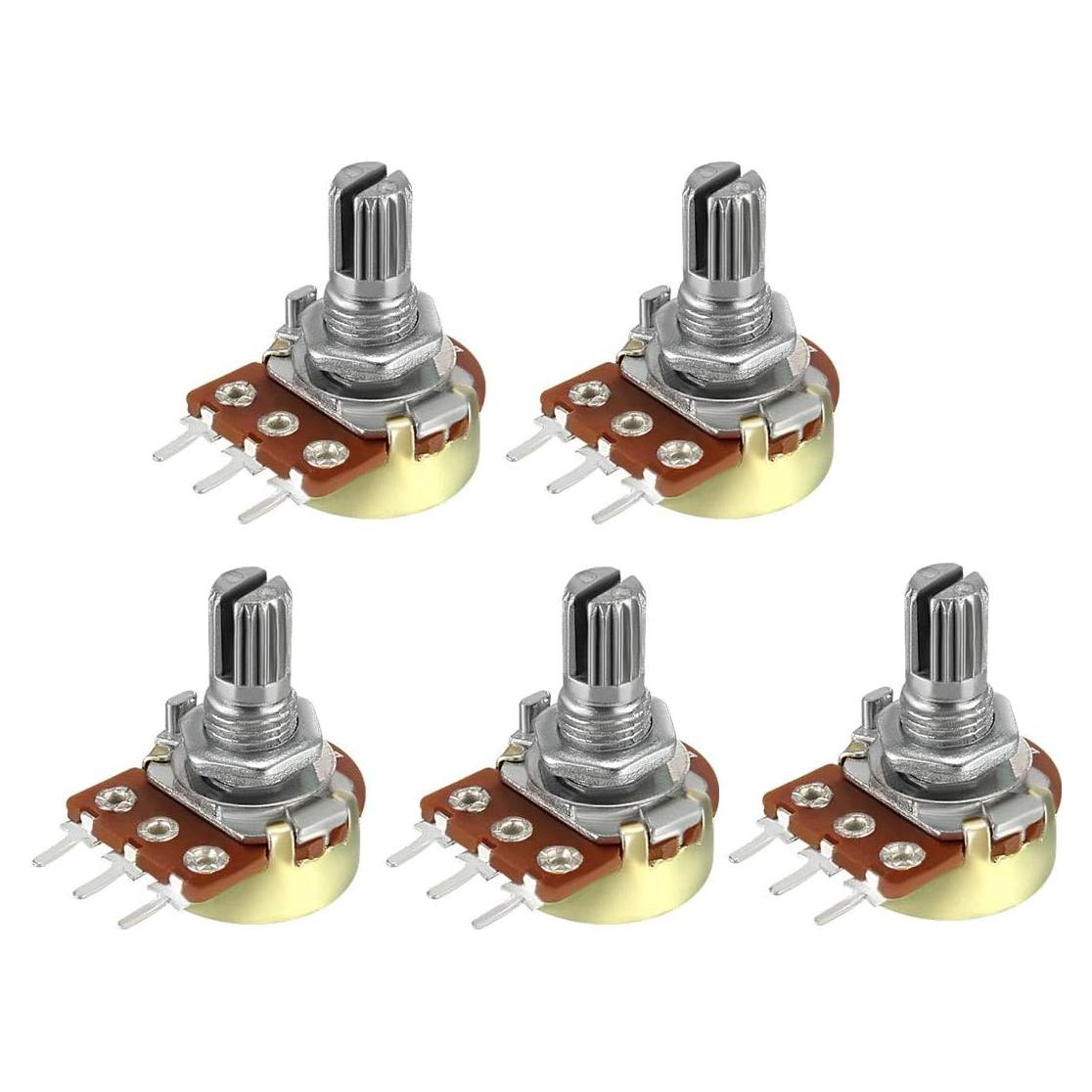 Potenciómetro Variable 1M Ohm uxcell WH148 - 5 Piezas
