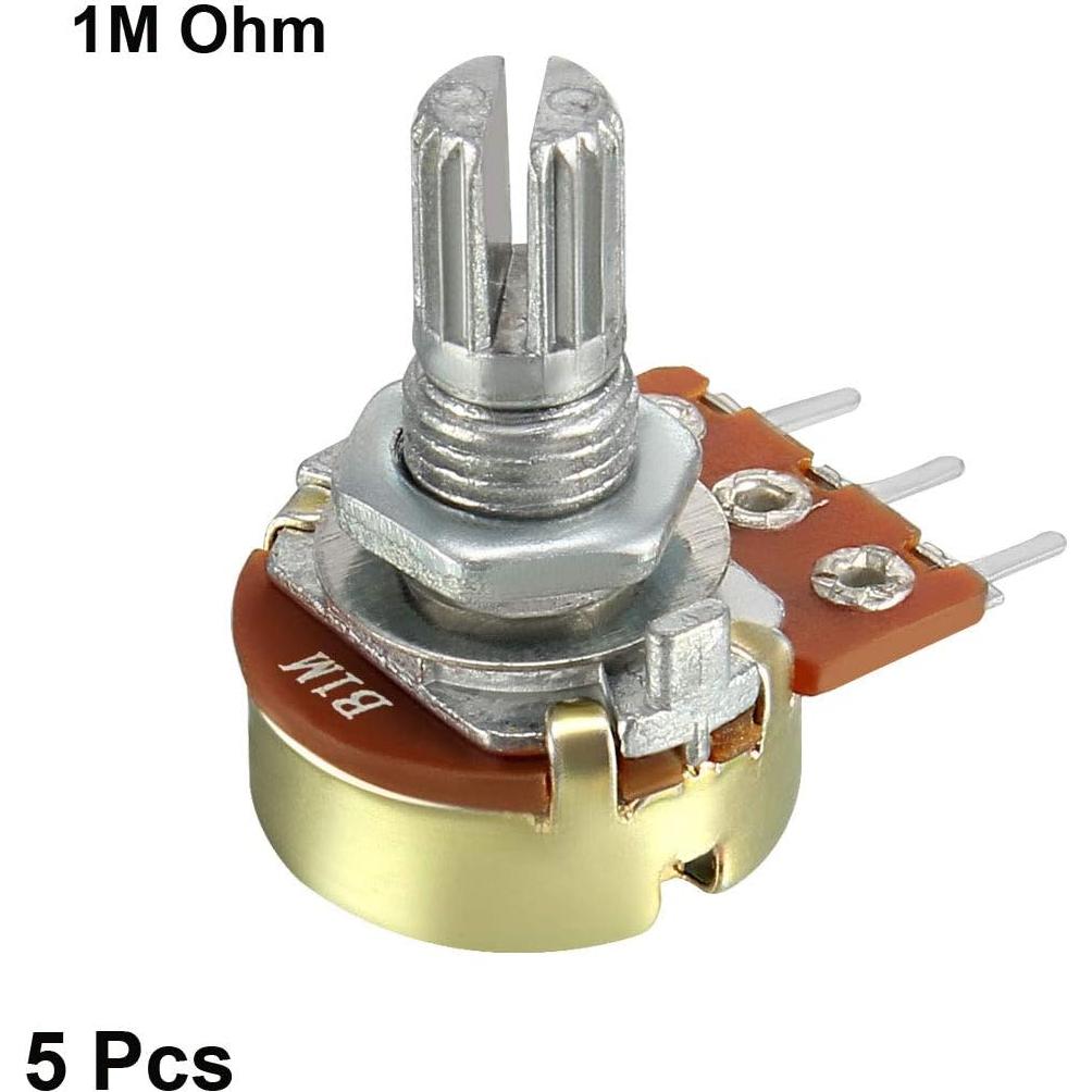 Potenciómetro Variable 1M Ohm uxcell WH148 - 5 Piezas