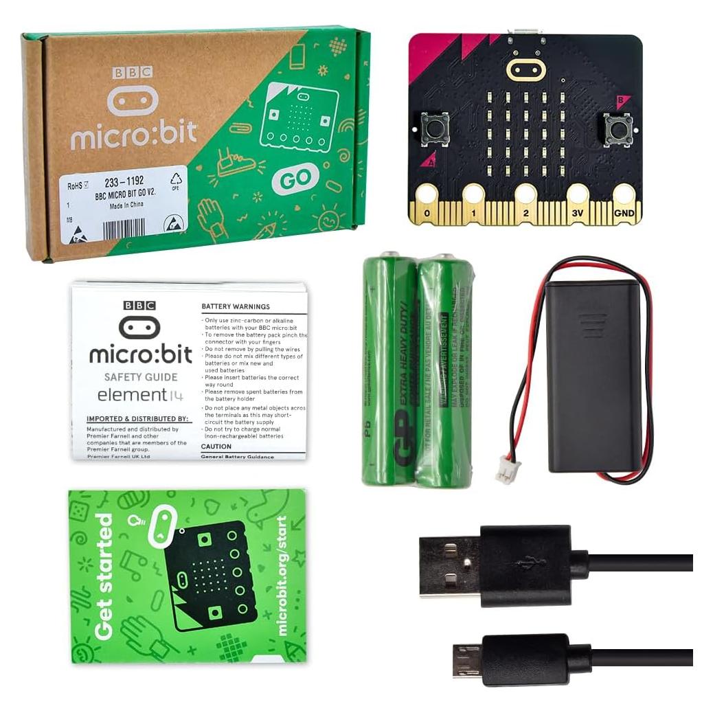 Kit de Inicio KEYESTUDIO Micro:bit V2 con Soporte y USB