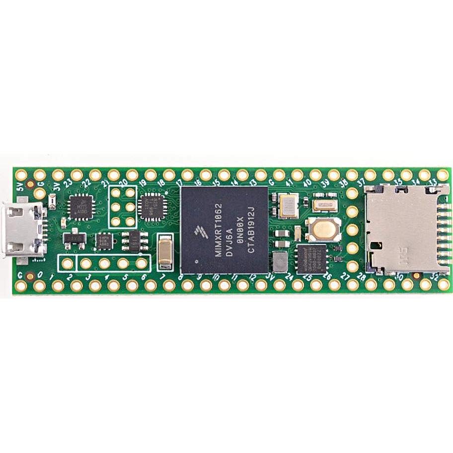 Teensy 4.1 PJRC Procesador ARM Cortex-M7 600MHz Sin Pines
