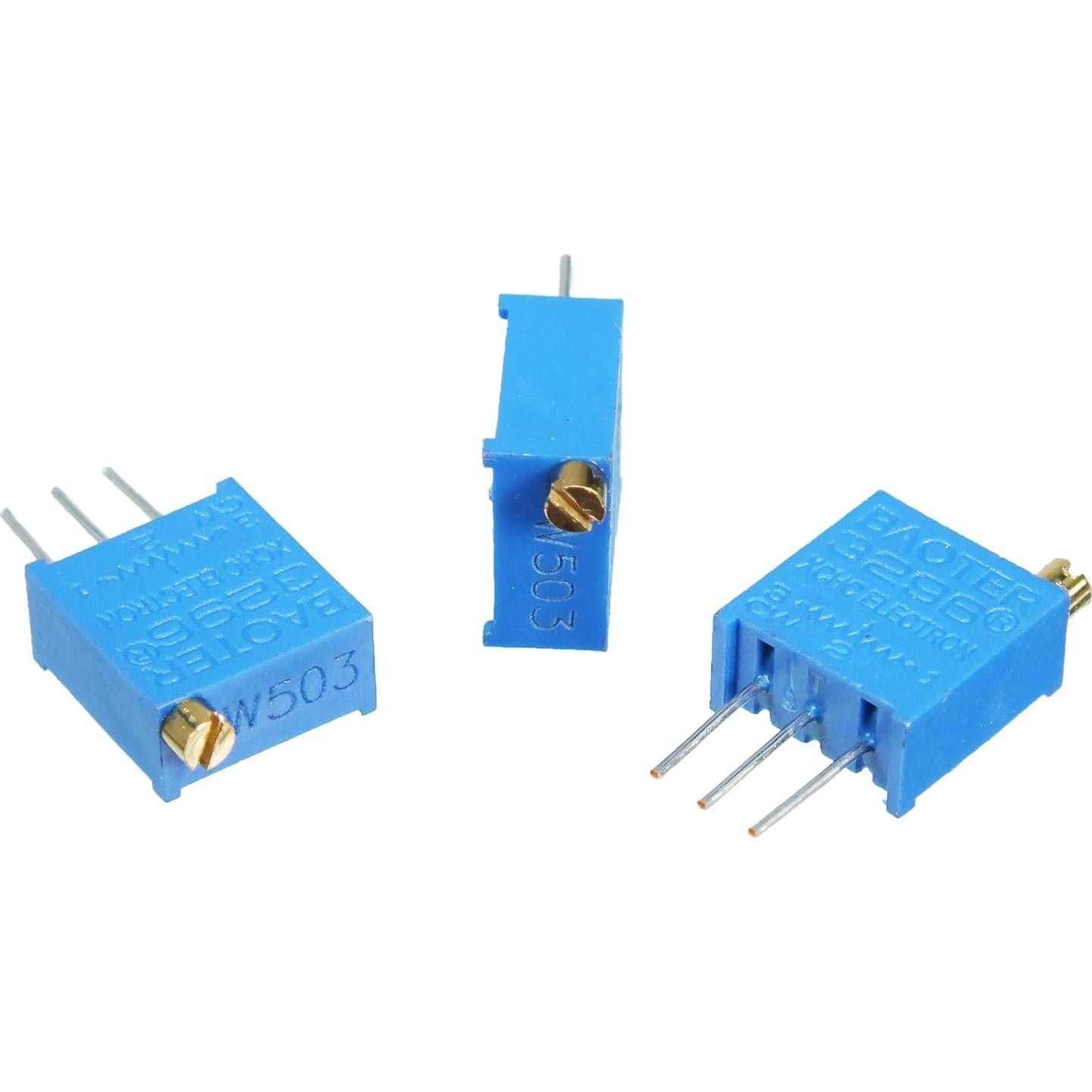 Kit de 60 Potenciómetros Multivuelta VIBICCK 100-500K Ohm