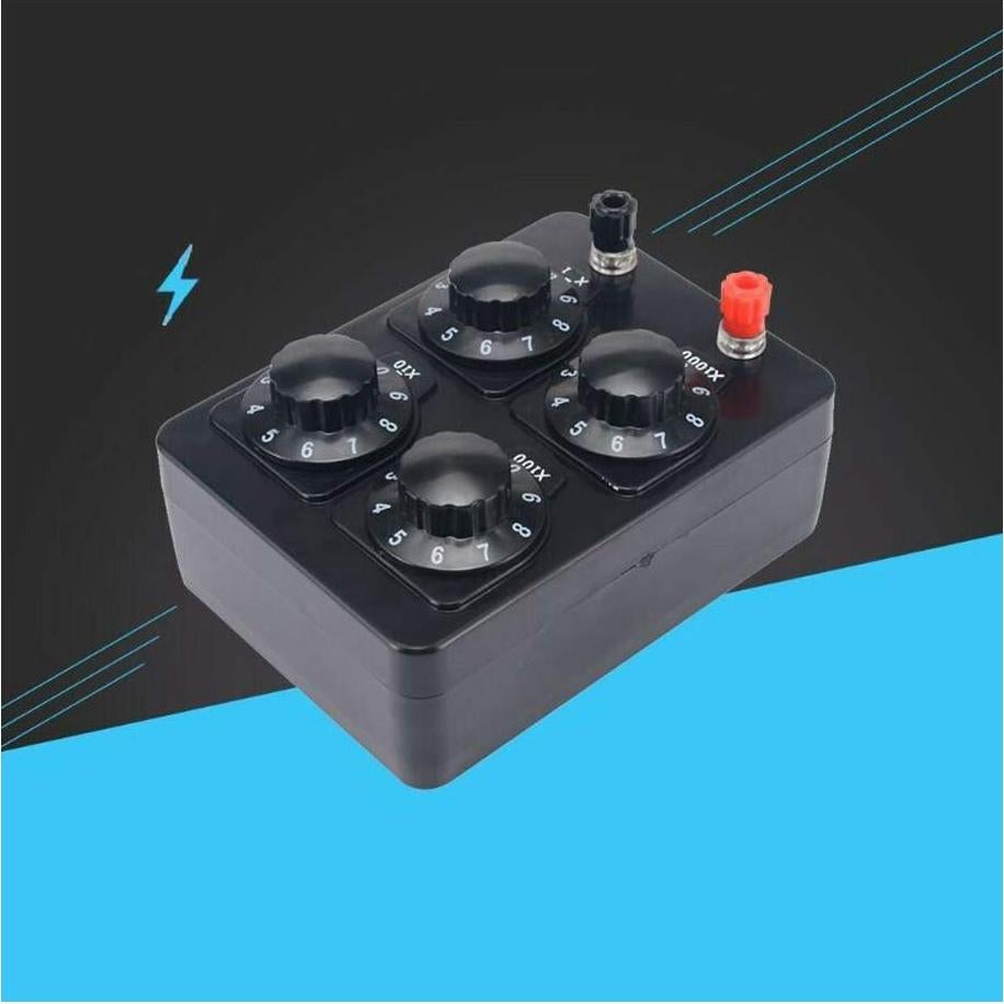Caja de Resistencia Variable Acxico 0-9999 Ohm para Experimentos
