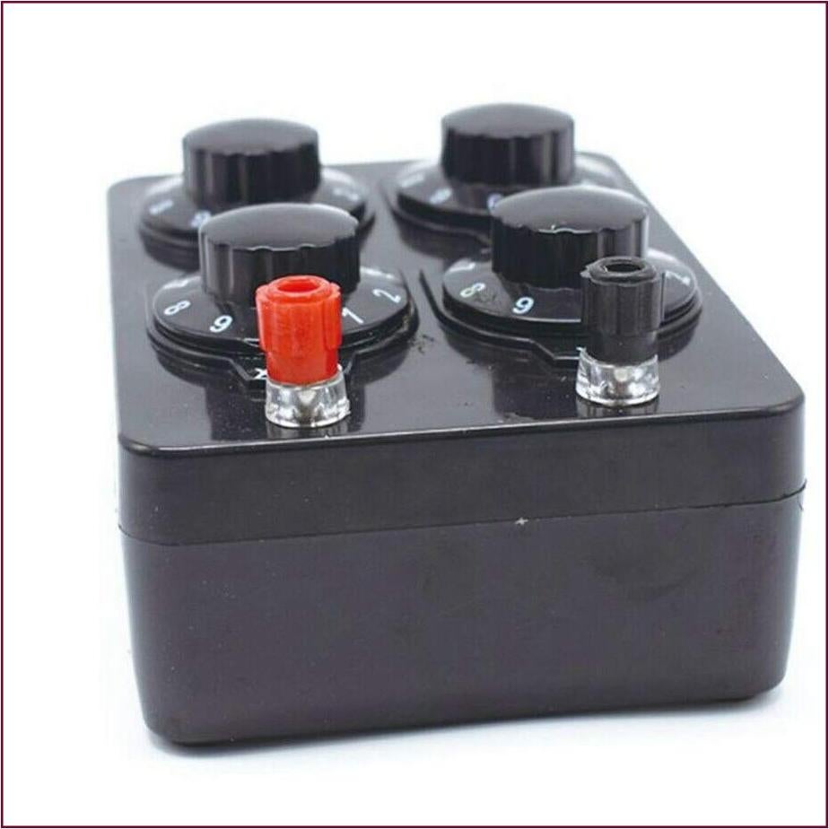 Caja de Resistencia Variable Acxico 0-9999 Ohm para Experimentos