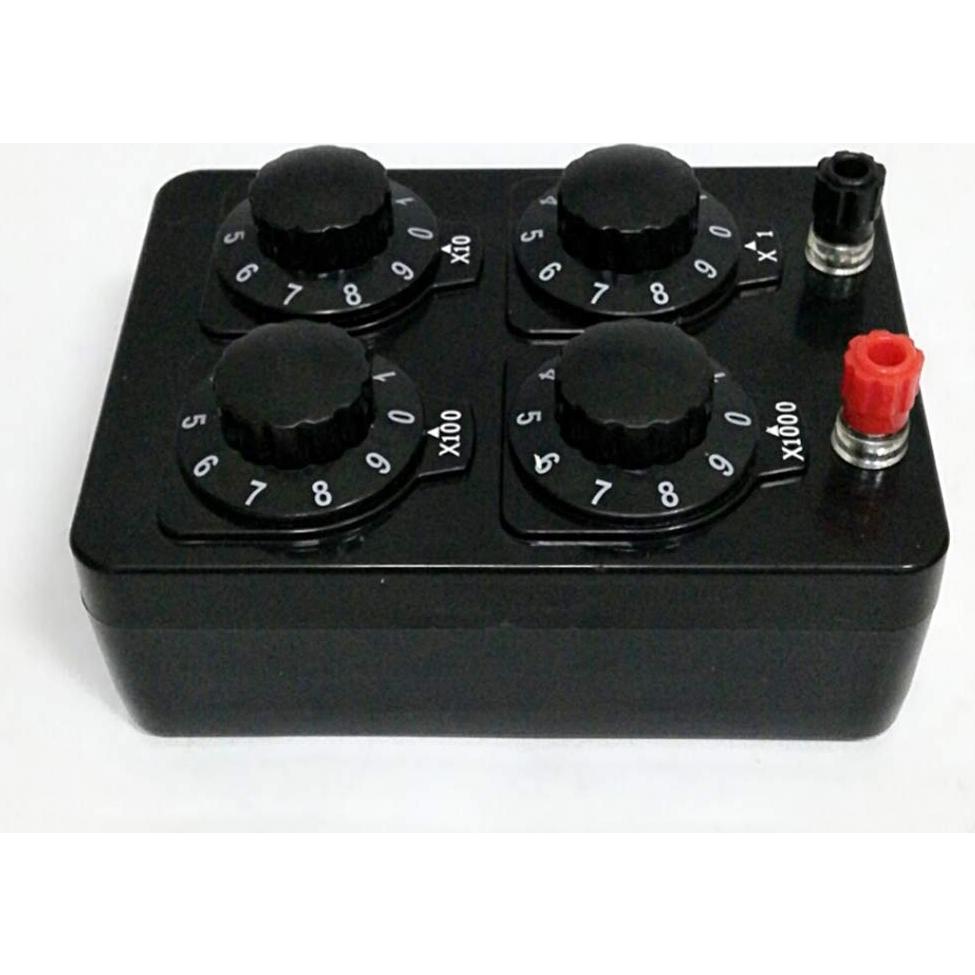 Caja de Resistencia Variable Acxico 0-9999 Ohm para Experimentos