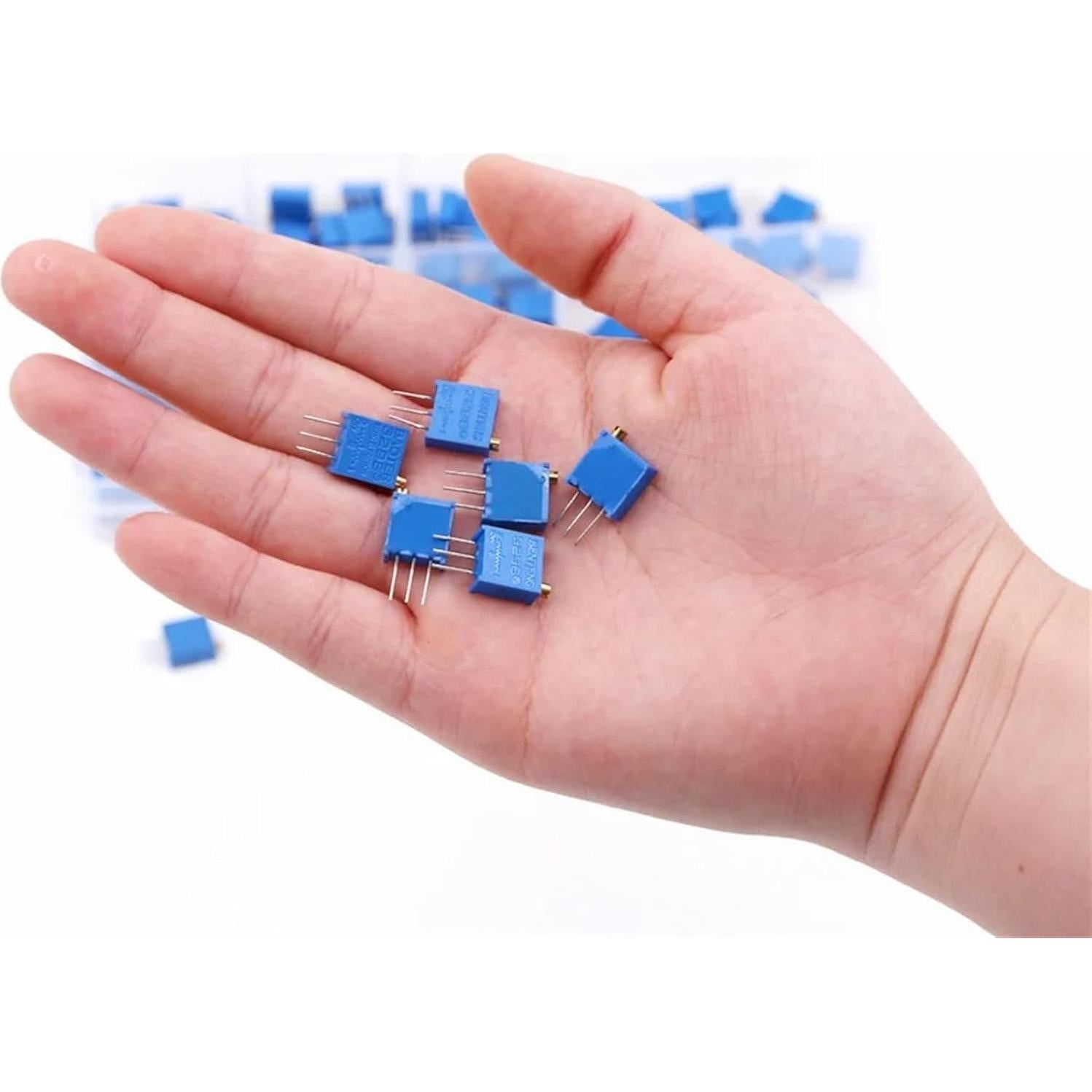 Kit de 50 Potenciometros 3296X Cermet 100 Ohm a 2M Ohm