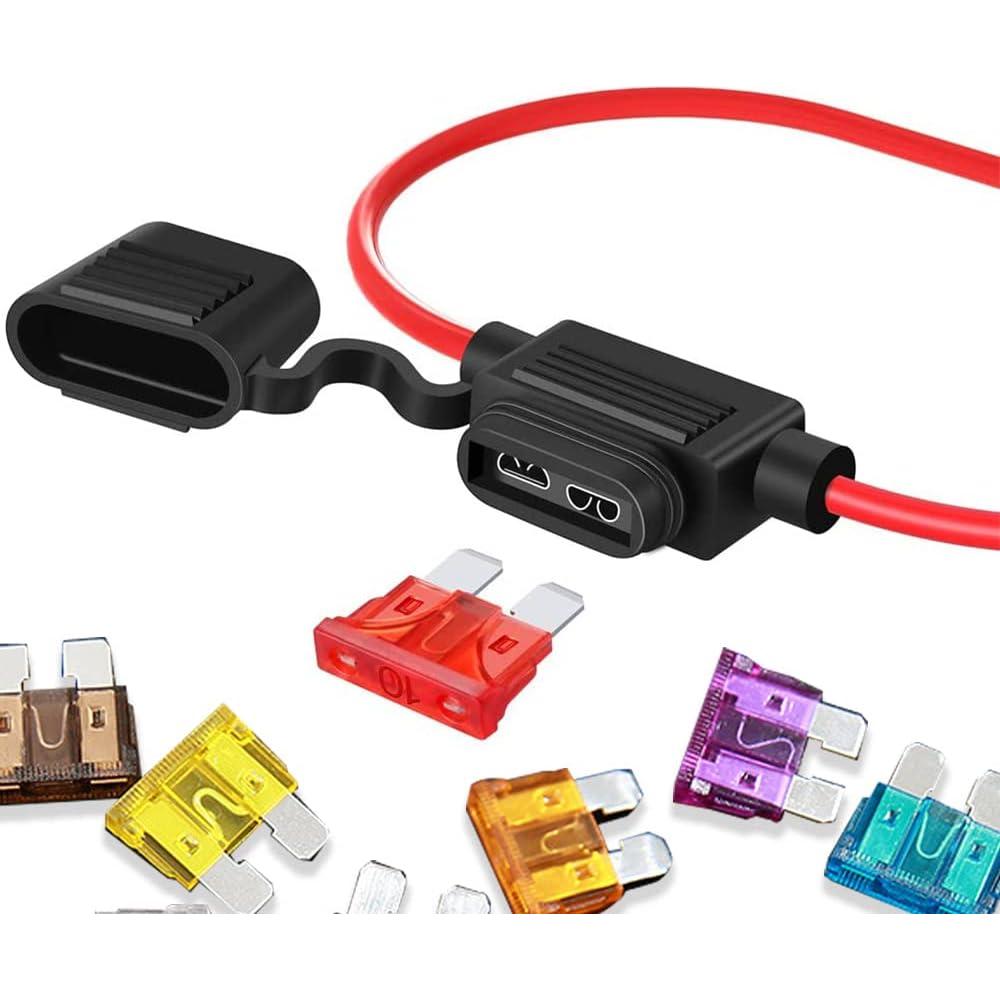 Kit de 70 Fusibles Estándar DWARFOO 2A-30A Coloridos para Auto