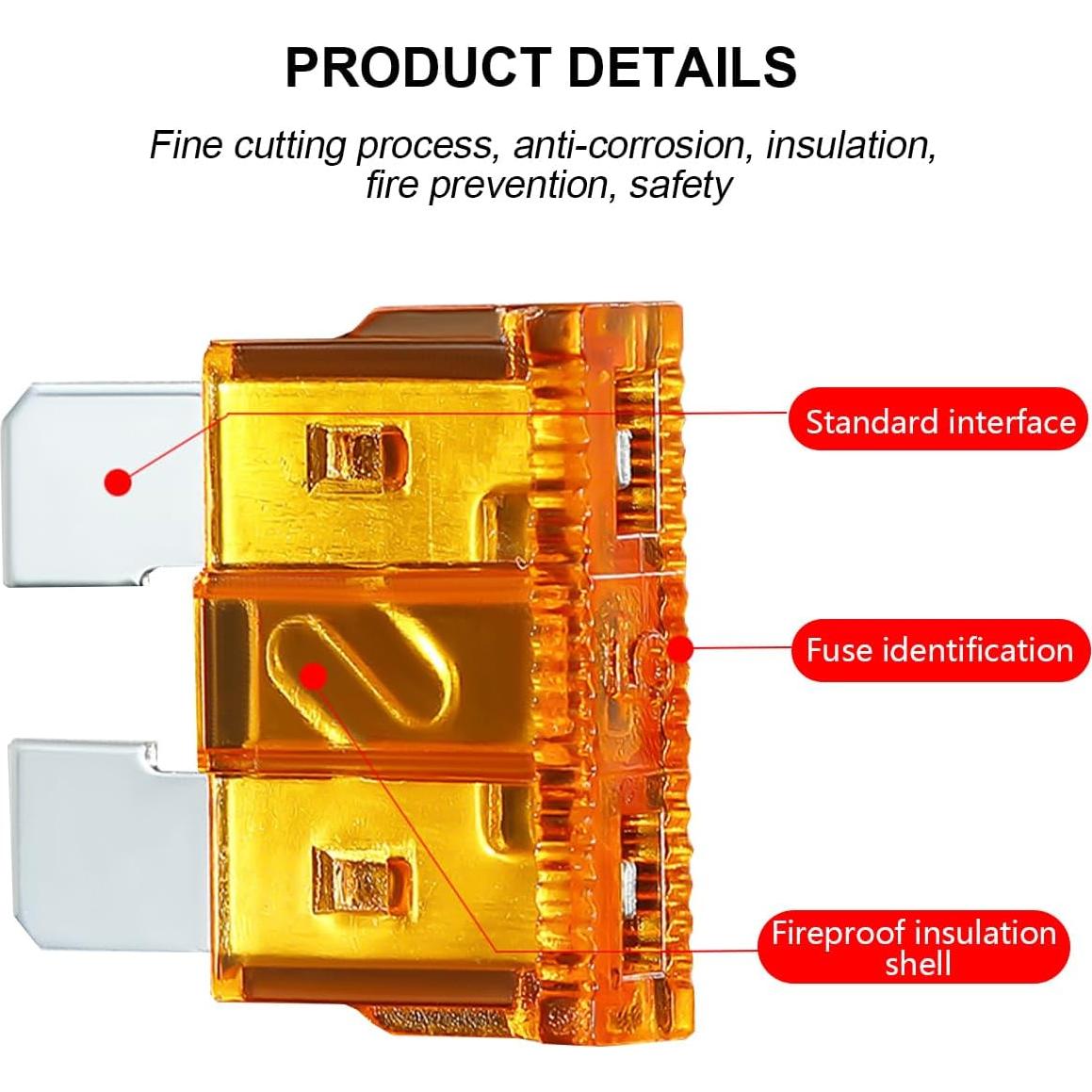 Kit de Fusibles Automotrices Mandark 306PCS - Estándar, Mini y Bajo Perfil