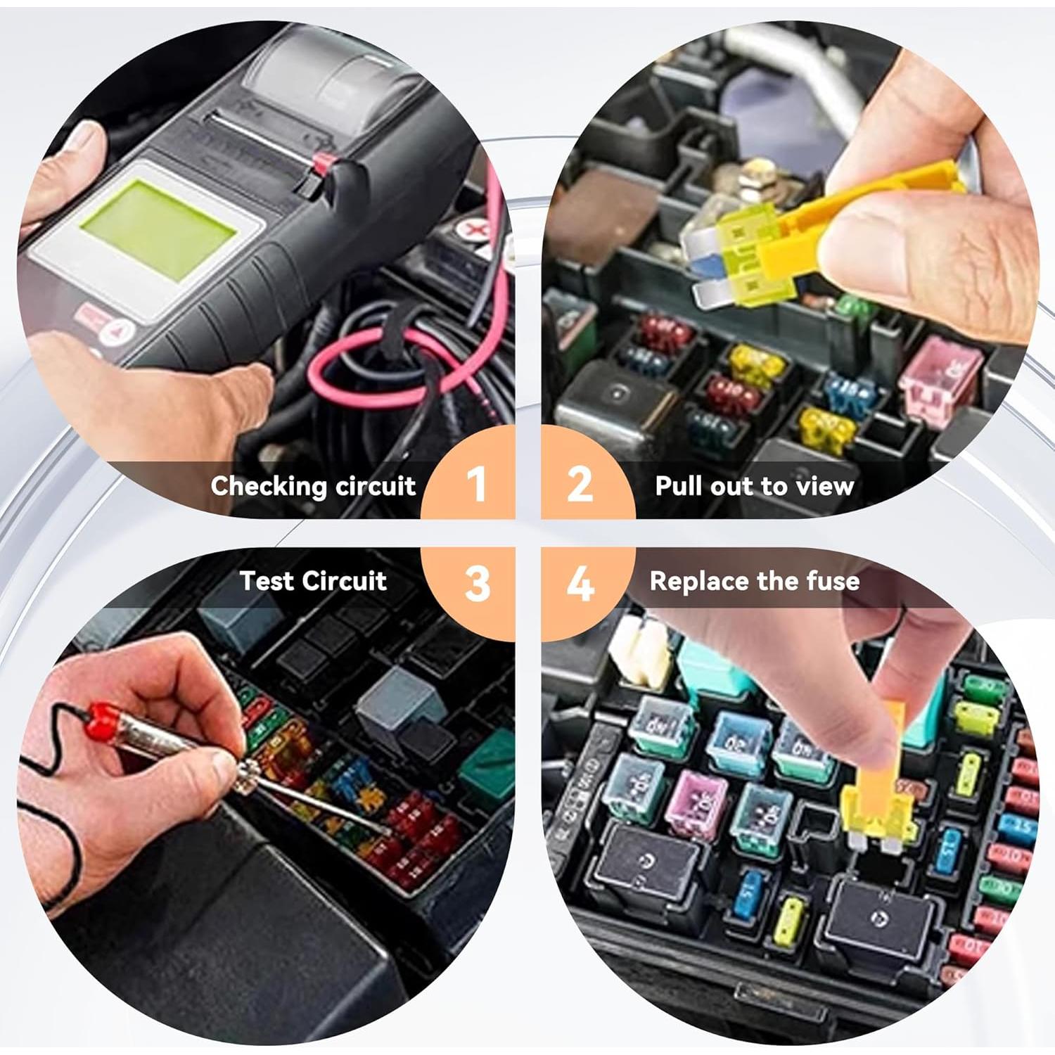 Kit de Fusibles Automotrices Tioollev 306PCS Estándar Mini