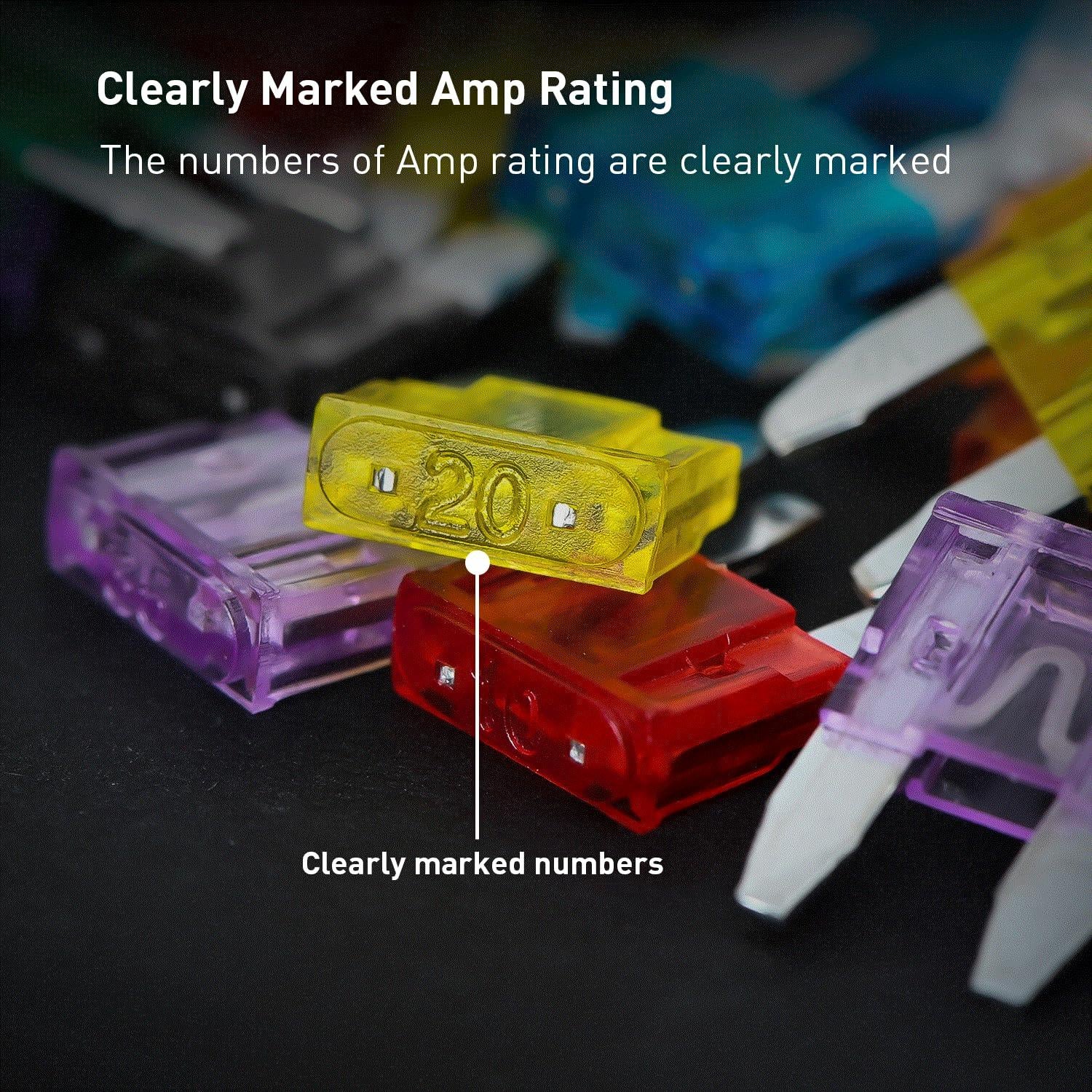 Fusibles de Cuchilla Nilight 120Pcs Mini ATM/APM 5-30A