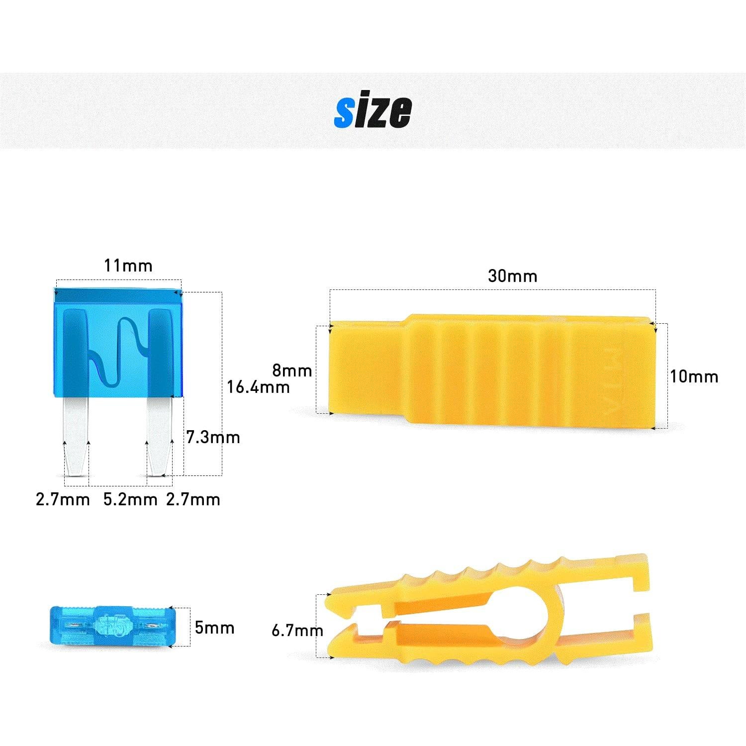 Fusibles de Cuchilla Nilight 120Pcs Mini ATM/APM 5-30A