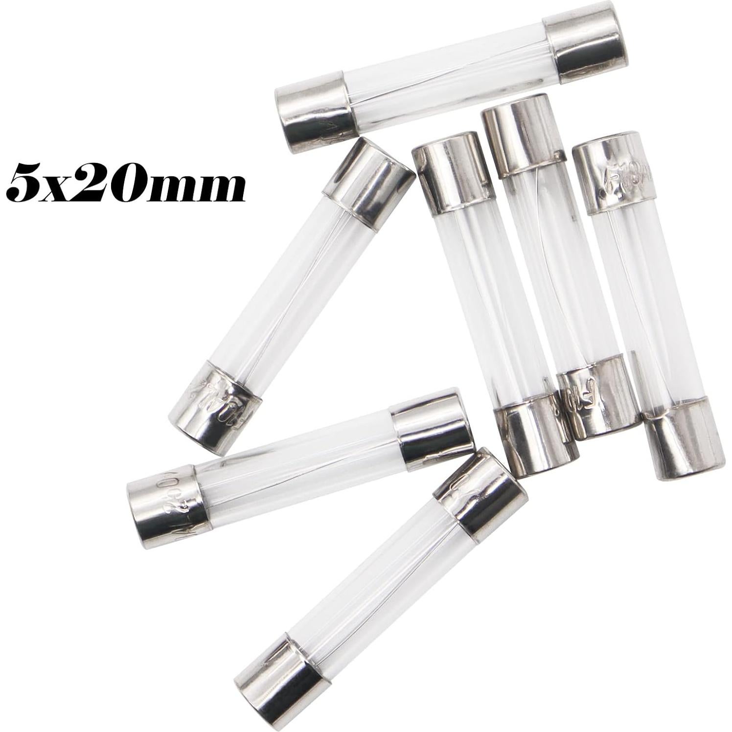 Kit de Fusibles de Vidrio 180Pcs 250V 5x20mm y 6x30mm Sunxeke