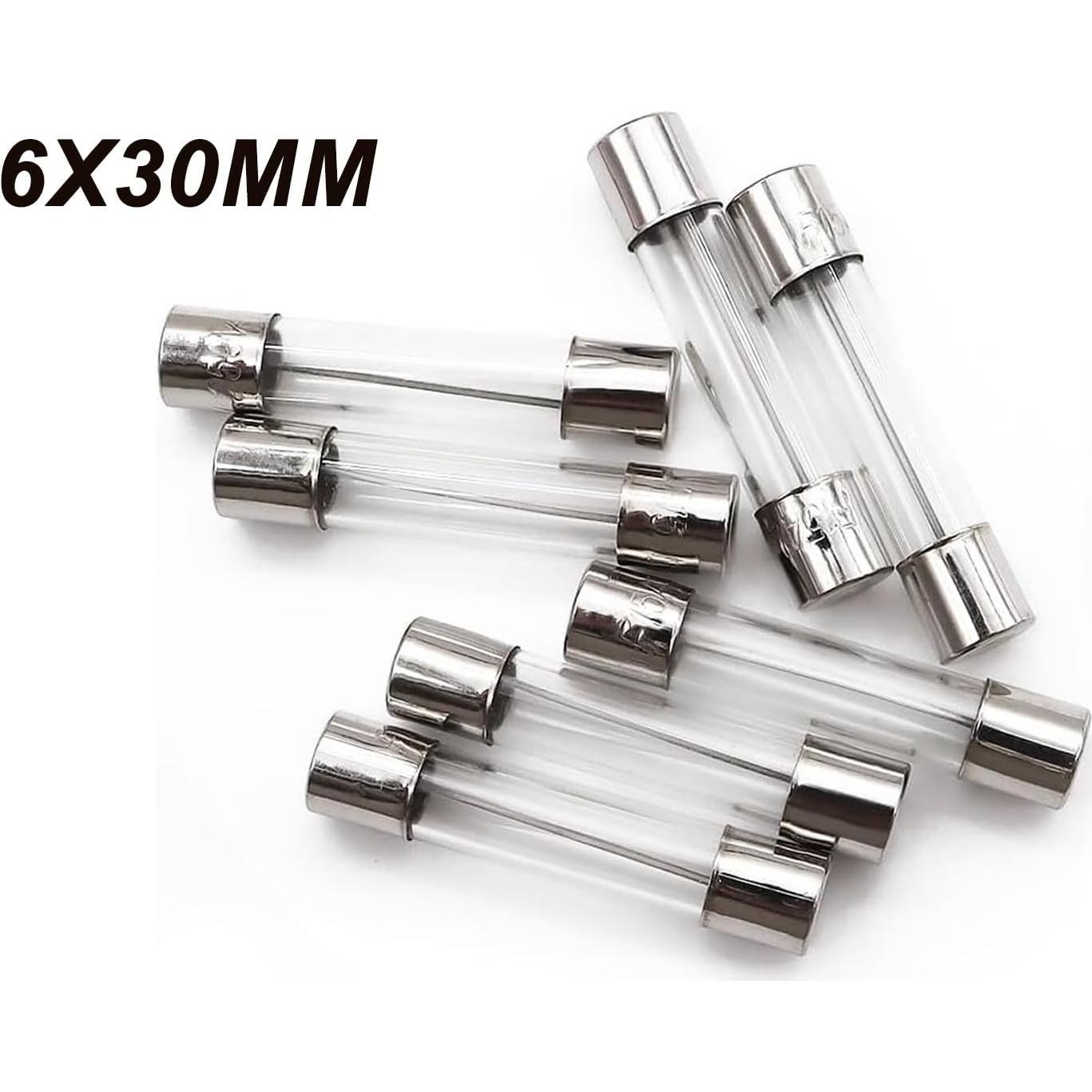 Kit de Fusibles de Vidrio 180Pcs 250V 5x20mm y 6x30mm Sunxeke