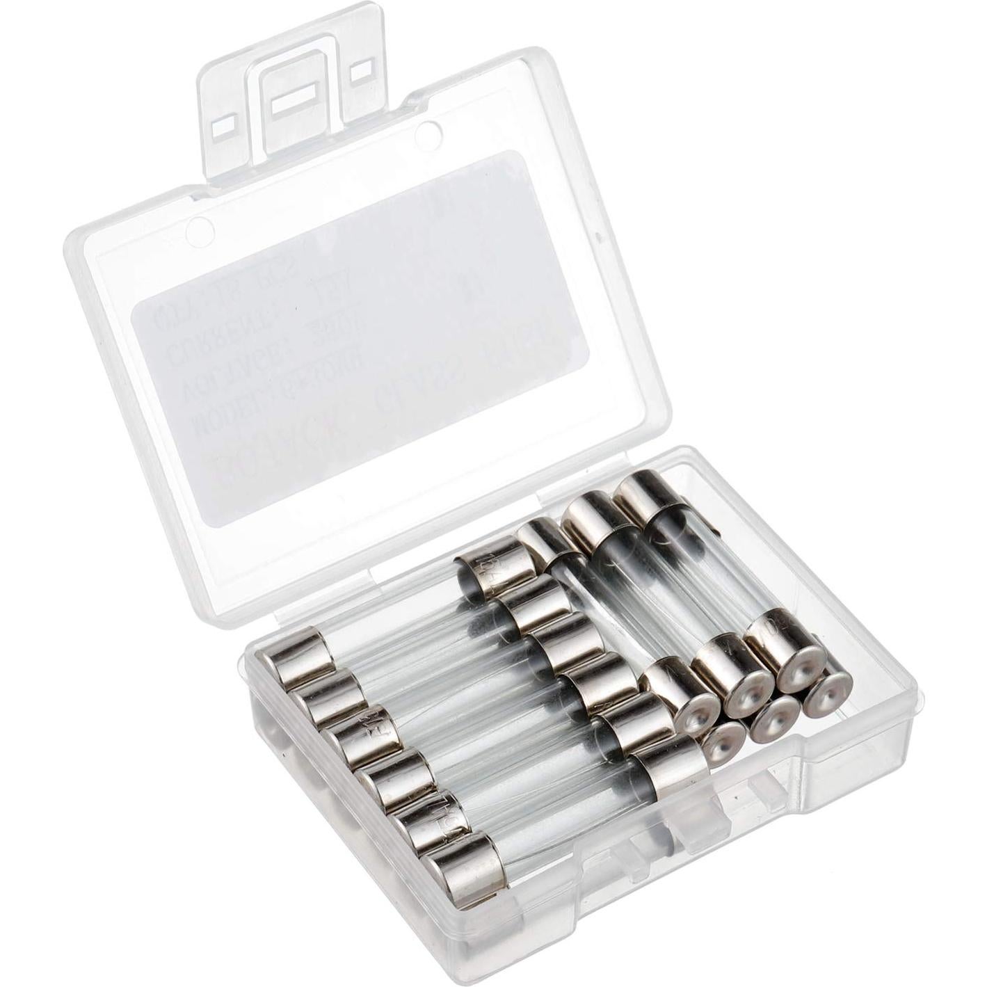 Fusibles de Vidrio Rápido BOJACK 6x30mm 15A 250V Paquete 18